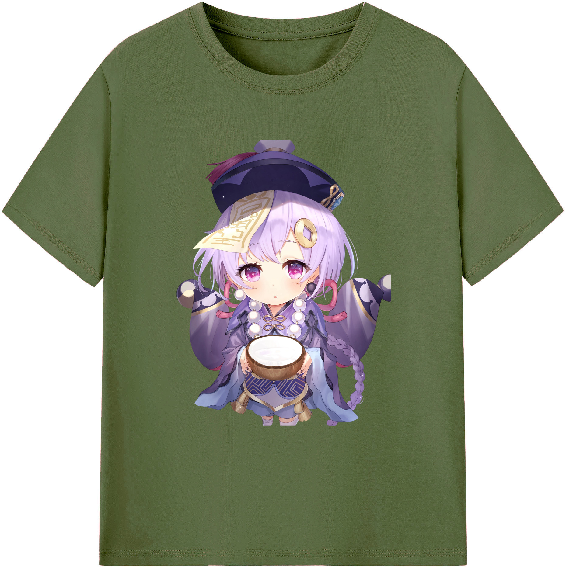 げんし神 七七 なな  genshin Nana 綿100％半袖Tシャツ（フロントプリント）